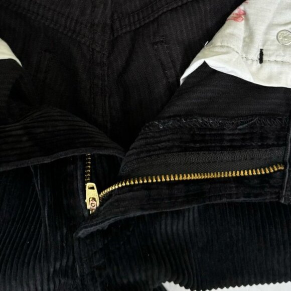 Levi’s NEW Corduroy Straight Leg Zip Mid Rise Pockets Pants Jeans Black 30 Goth - Picture 12 of 16
